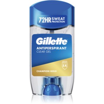 Gillette Champion Gold Antiperspirant Clear Gel gel antiperspirant pentru barbati - imagine 2